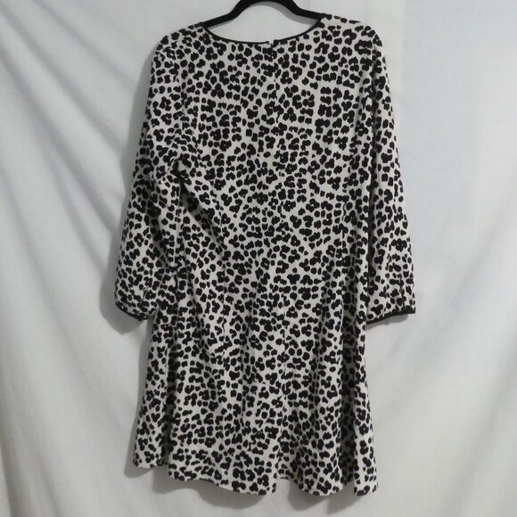 LOFT | size 10 | Leopard Print | Long Sleeve Dress - Picture 2 of 16